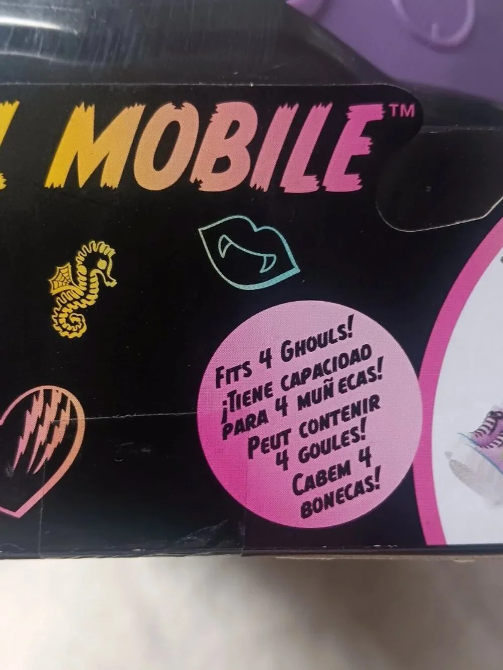 Monster High 2022 Ghoul Mobile Accessories Included - NIB (box has mild wear)